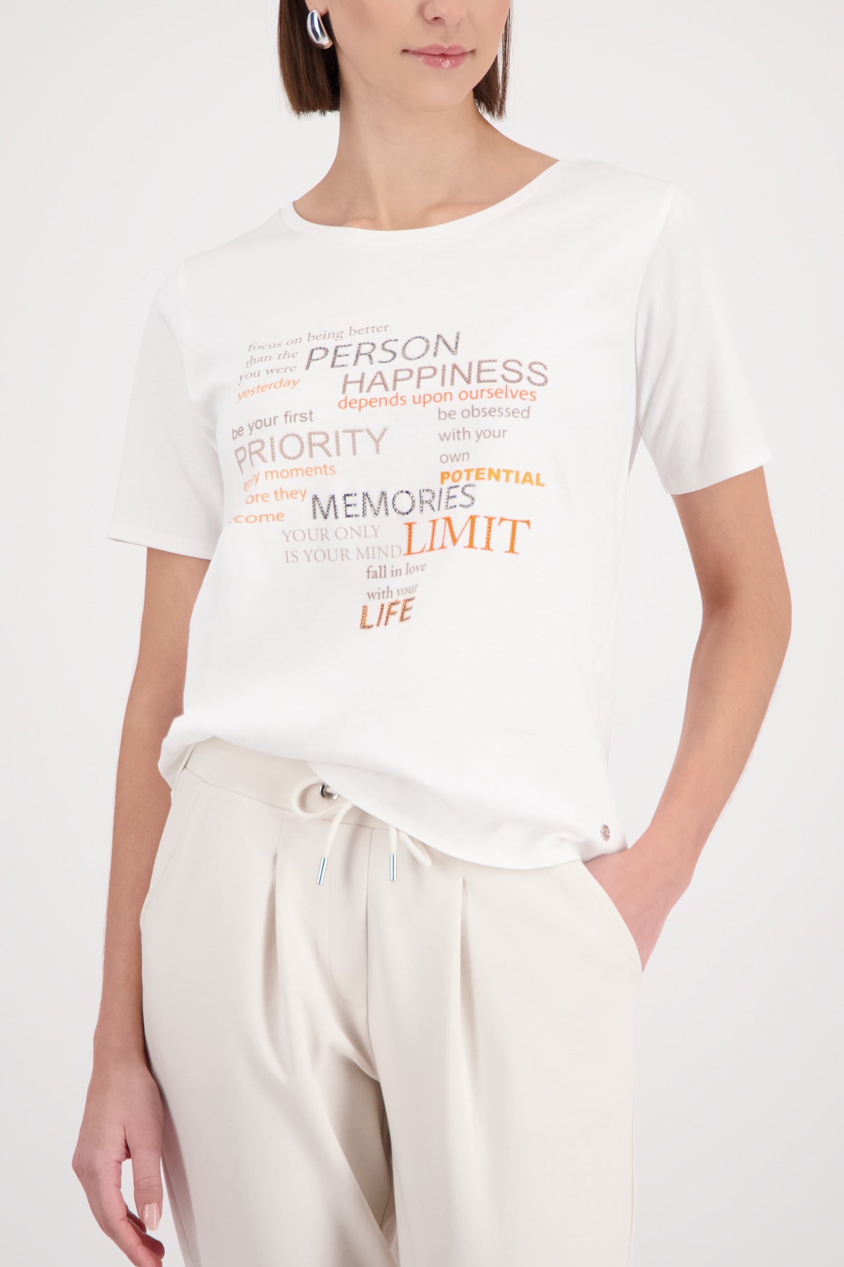 Monari T-Shirt Off-White 410466