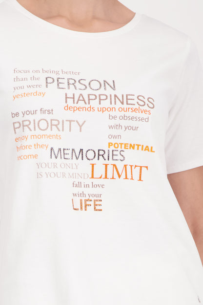 Monari T-Shirt Off-White 410466