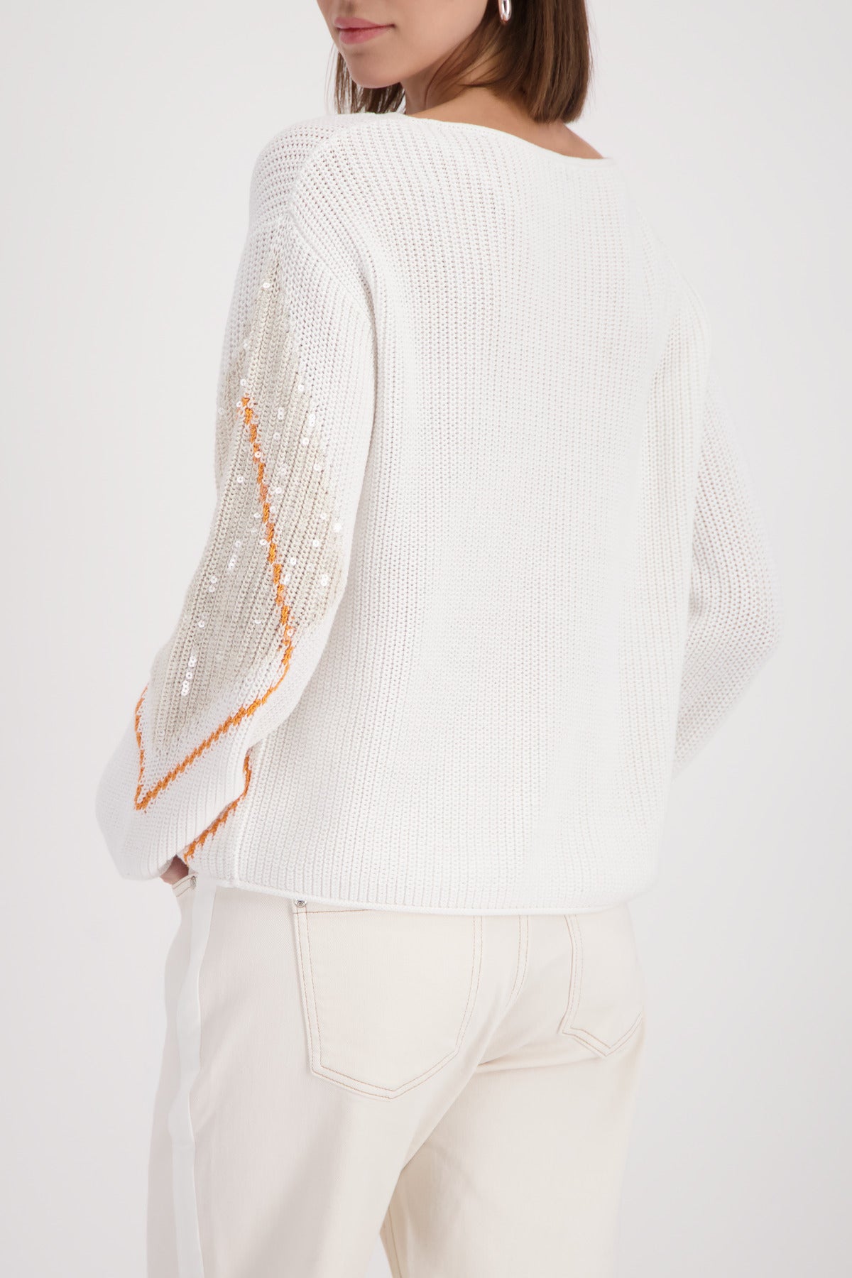 Monari Pullover Off-White Pattern 410281