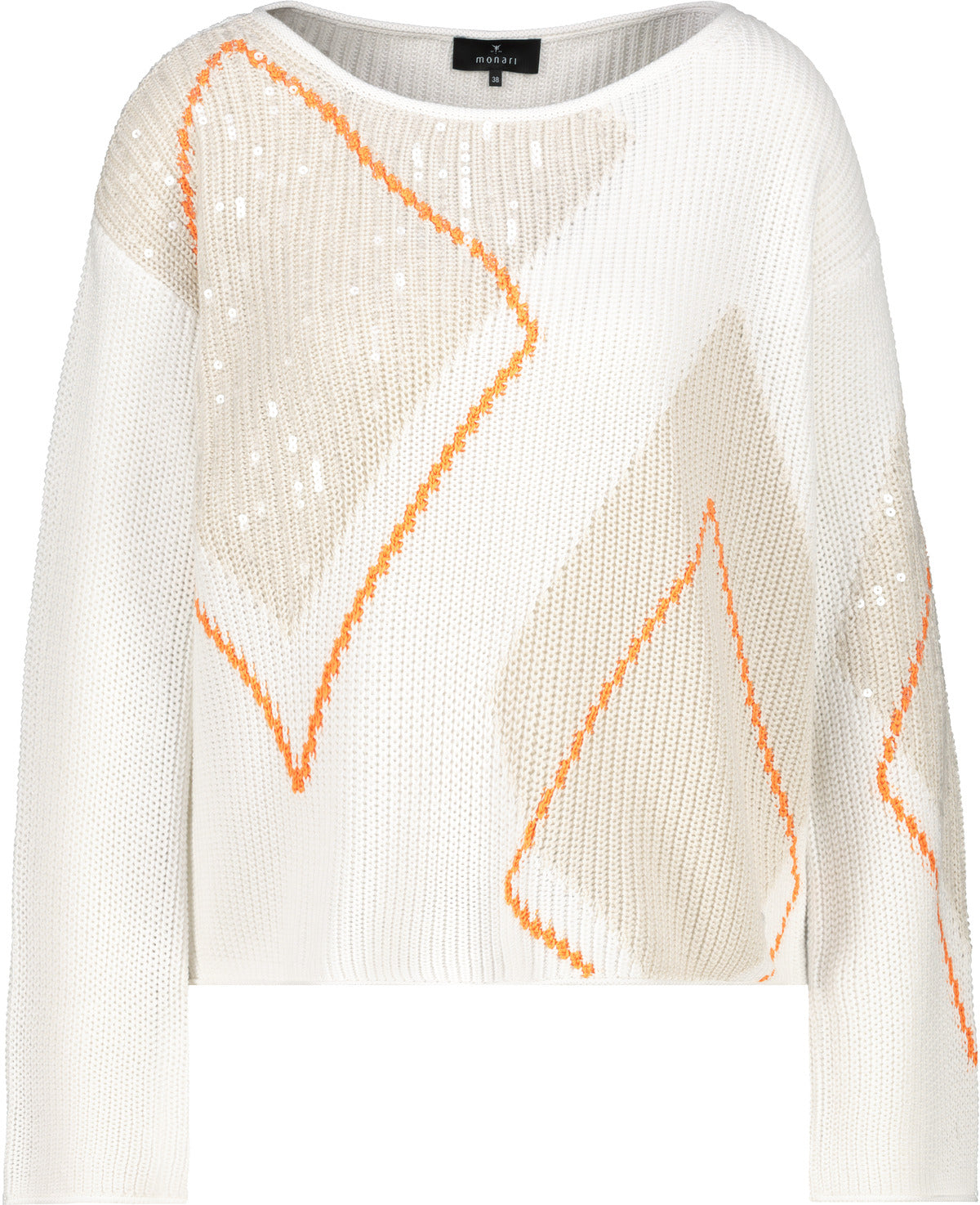 Monari Pullover Off-White Pattern 410281