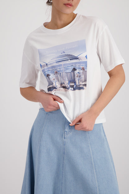 Monari Cream T-Shirt 410620