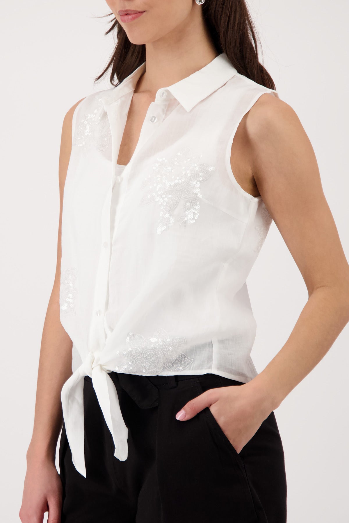 Monari Cream Blouse 410836