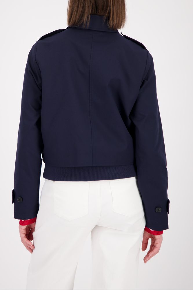 Monari Short Trench Coat Marine