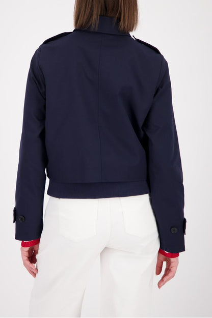 Monari Short Trench Coat Marine