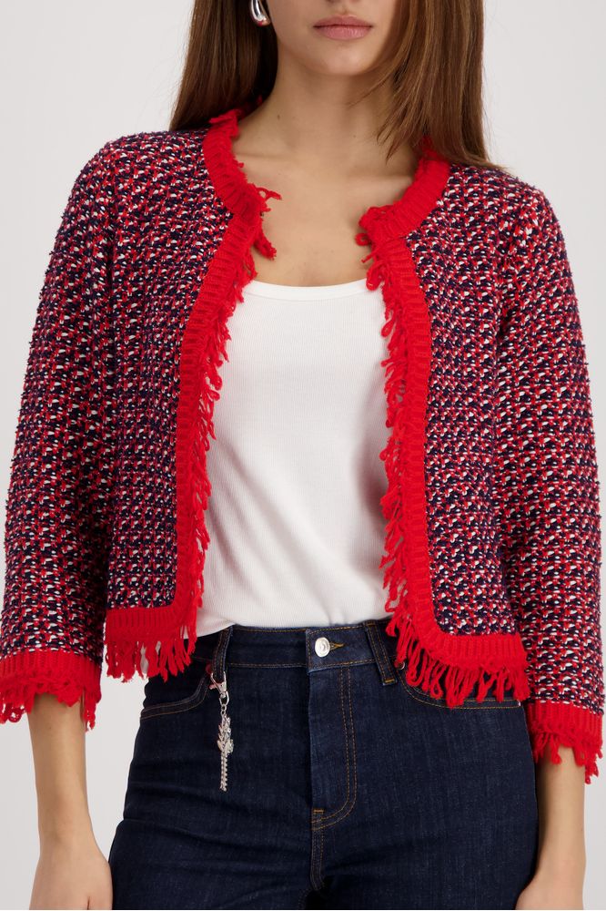 Monari Fringe Tweed Jacket