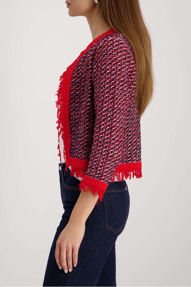 Monari Fringe Tweed Jacket
