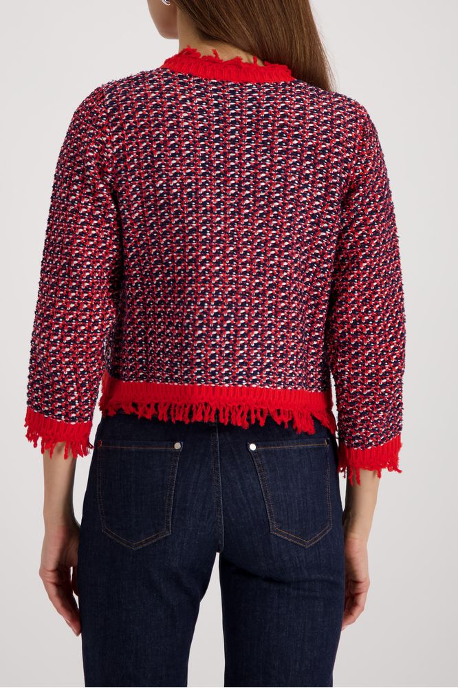 Monari Fringe Tweed Jacket