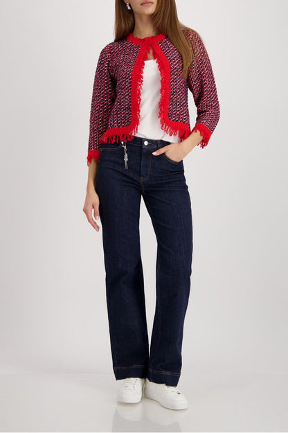 Monari Fringe Tweed Jacket