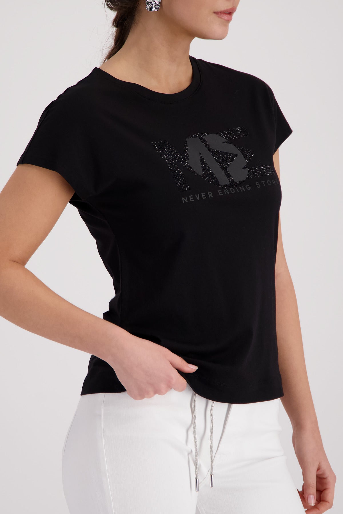 Monari Black T-Shirt 410718