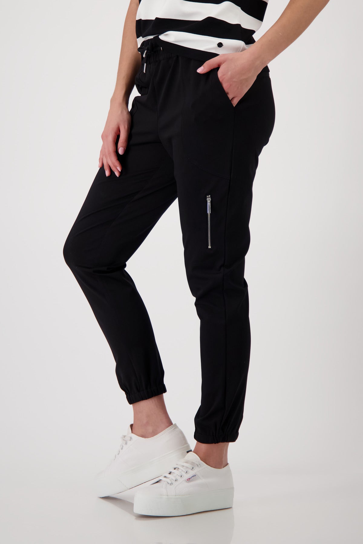 Monari Black Trousers 410772