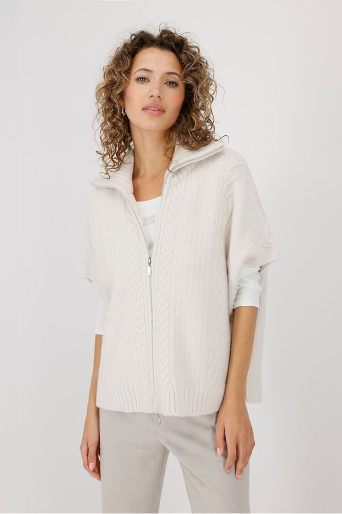 Monari Oat Milk Strickcape Jacket
