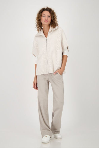 Monari Oat Milk Strickcape Jacket