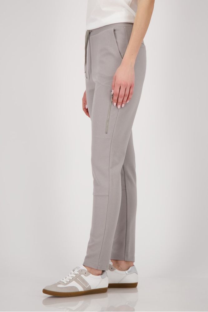 Monari Greige Wide Leg Trouser