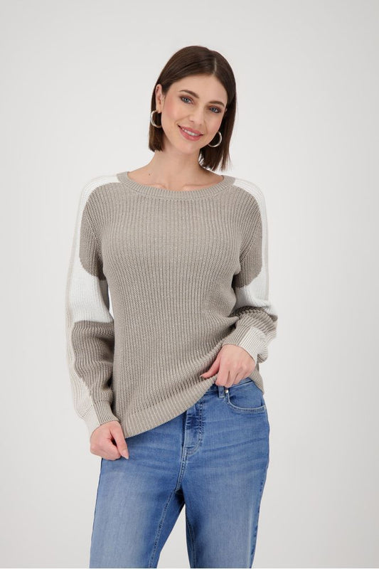 Monari Greige Pullover 809060