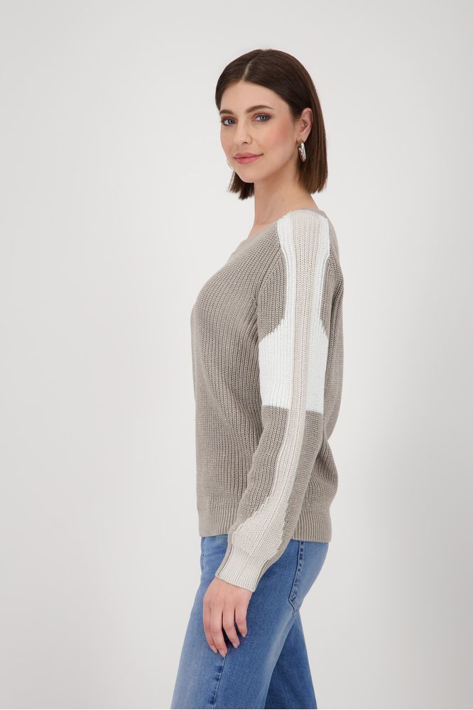 Monari Greige Pullover 809060