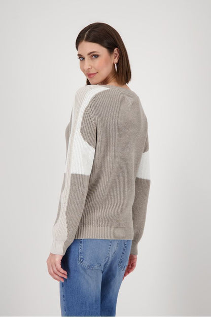 Monari Greige Pullover 809060