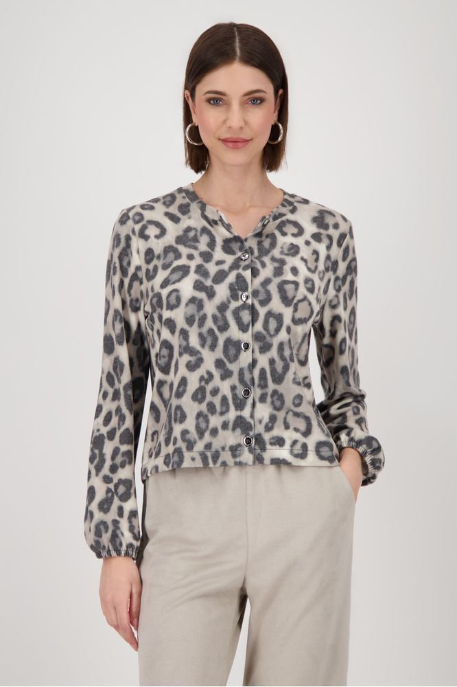 Monari Greige Pattern Jacket