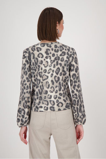 Monari Greige Pattern Jacket