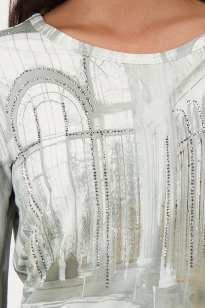 Monari T-Shirt Sage Pattern 809382