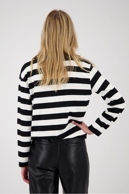 Monari Black Striped Sweater