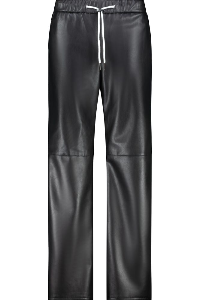 Monari Black Leather Look Trouser