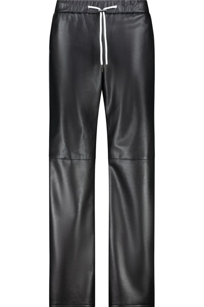 Monari Black Leather Look Trouser