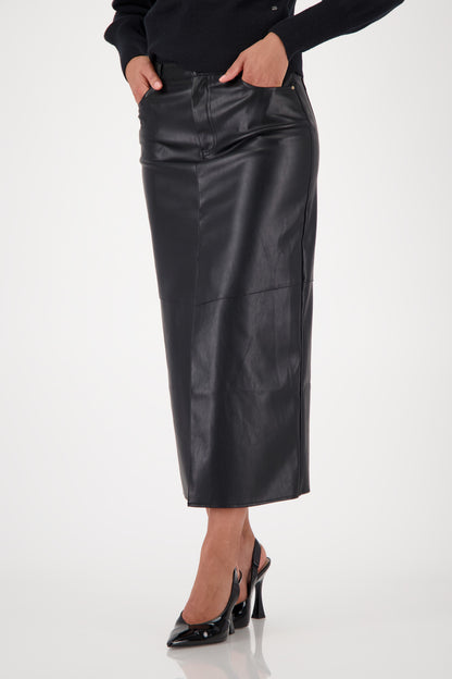 Monari Leather Look Skirt