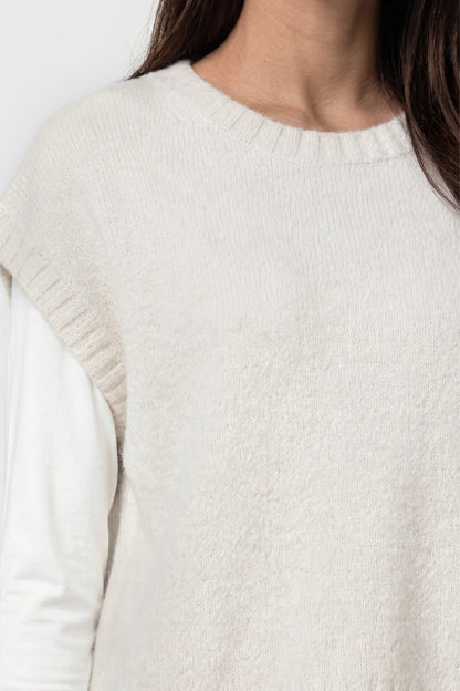Monari Lurex Vest Piece Pearly