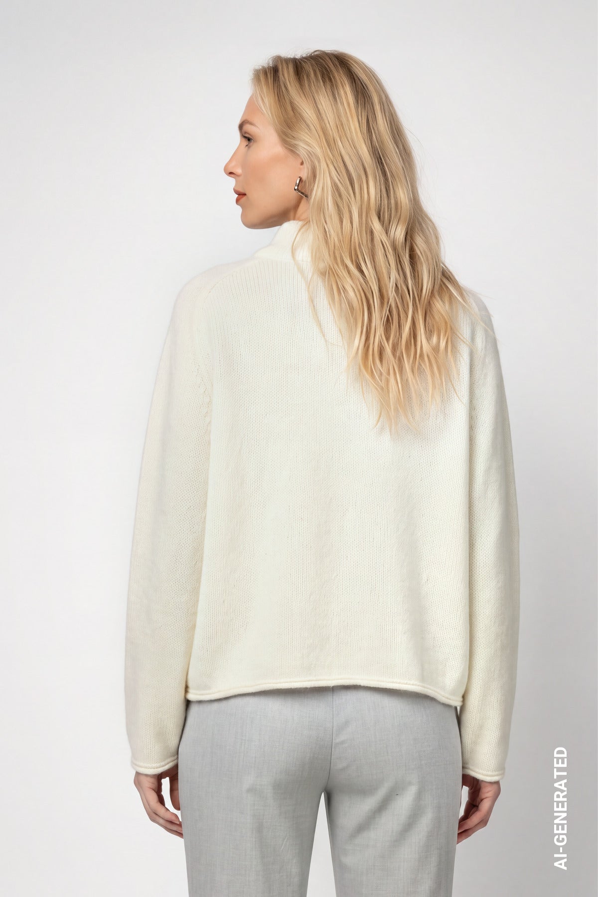 Monari Colourblock Pullover Antique White