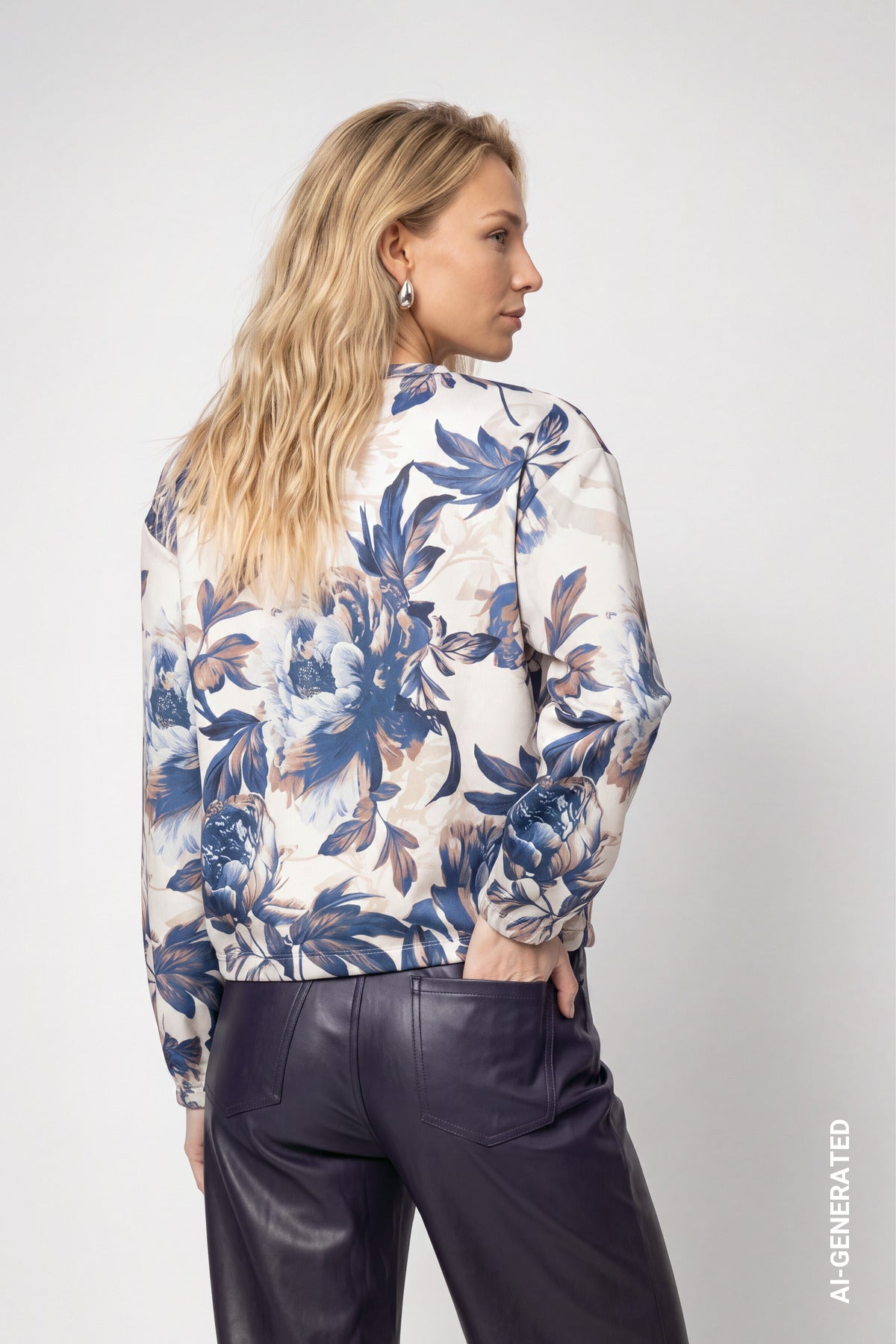 Monari Floral Pullover Crème Brûlée