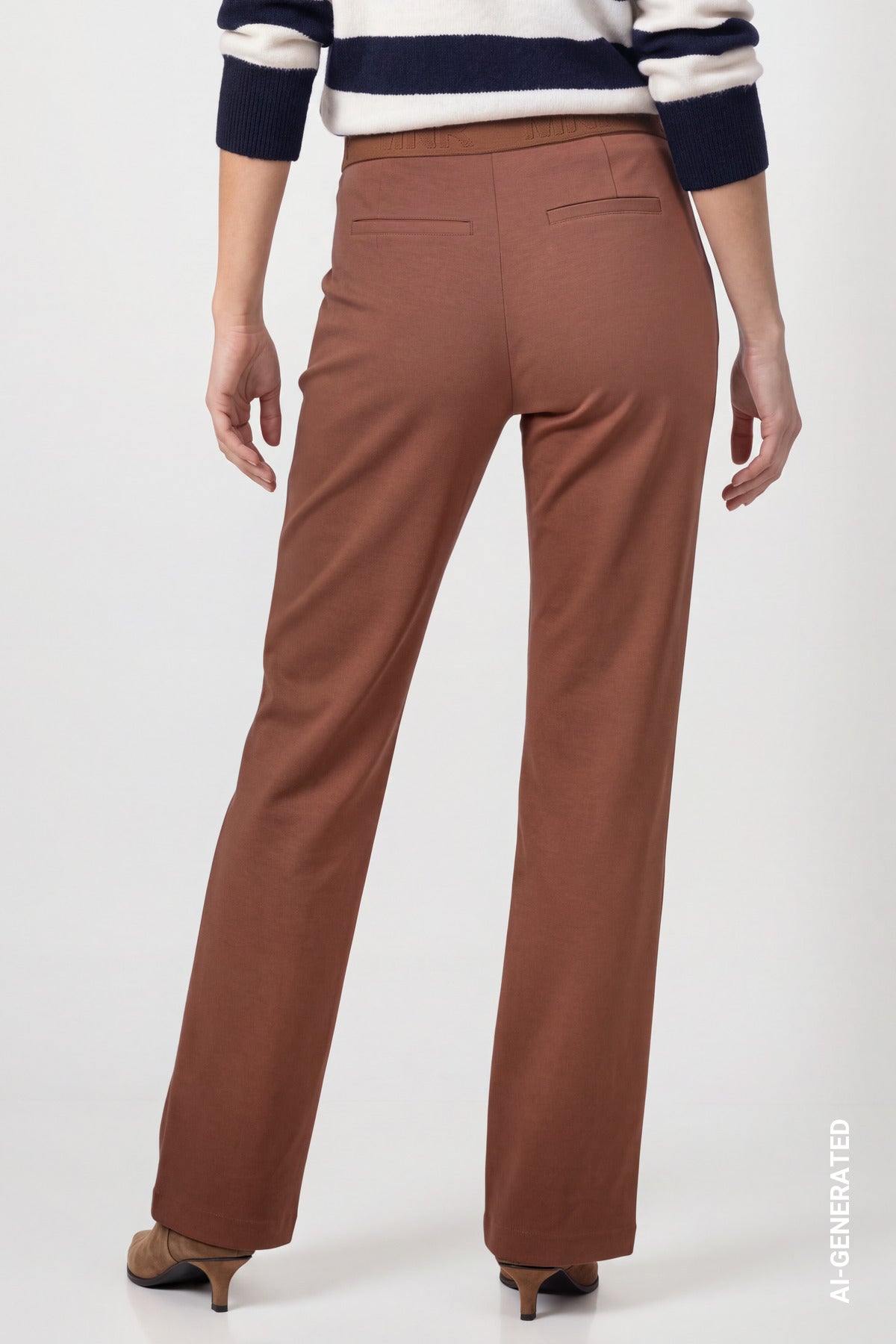 Monari Lettering Trousers Tiramisu