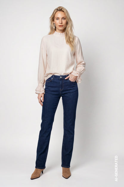 Monari Straight Leg Jeans Blue Denim