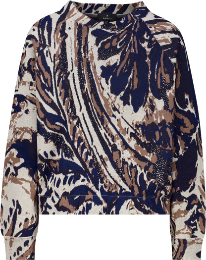 Monari Paisley Pullover Classic Navy