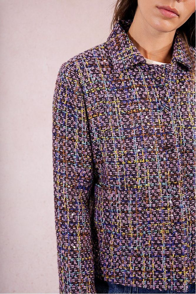 Molly Bracken Multicolour Tweed Jacket
