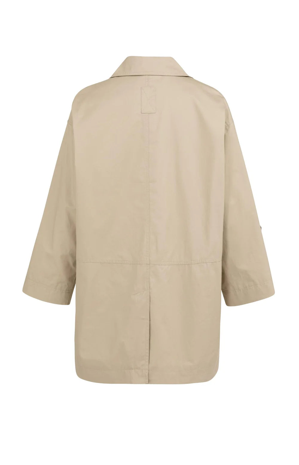 YAYA Oversized Cotton Jacket Sandstone Beige