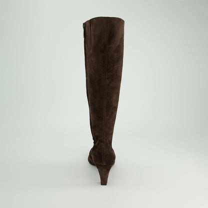 Paul Green Soft Suede Knee High Boots Mocca