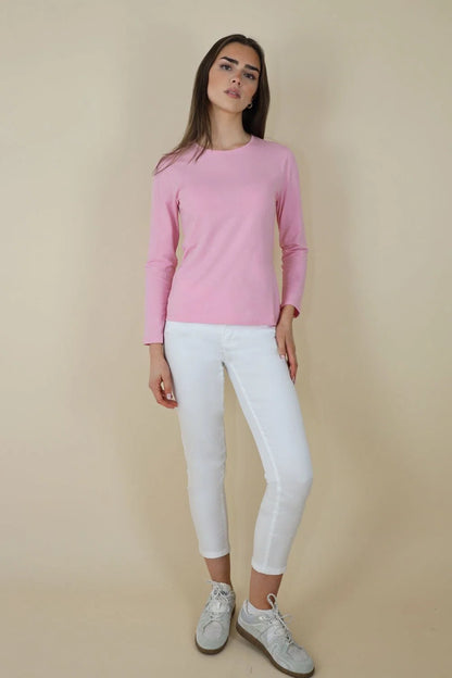 No2Moro Paris Long Sleeve T-Shirt Pink