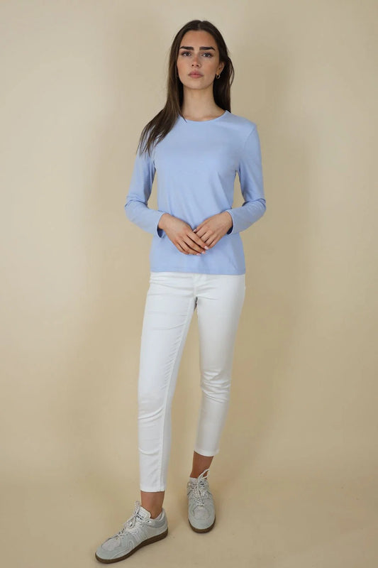 No2Moro Paris Long Sleeve T-Shirt Blue