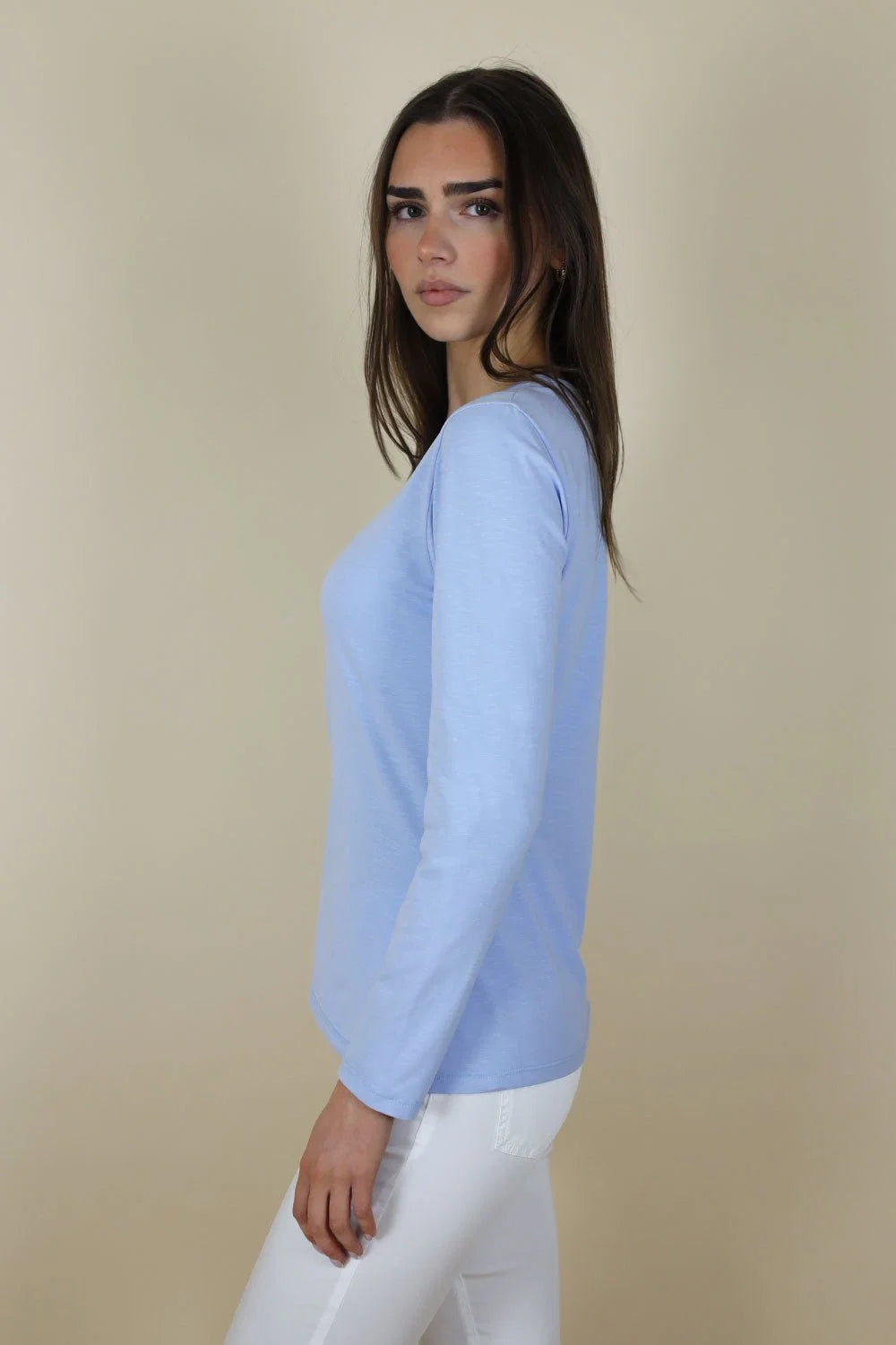 No2Moro Paris Long Sleeve T-Shirt Blue