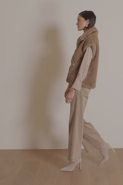 Joseph Ribkoff Classic Wide Leg Fawn