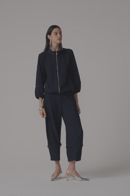 Joseph Ribkoff Seersucker Balloon Trouser MB