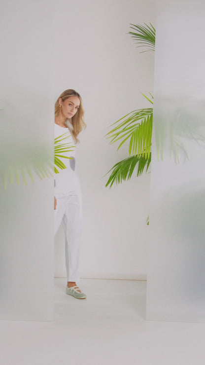 NAYA Sport Print Organic Knit White/Dove