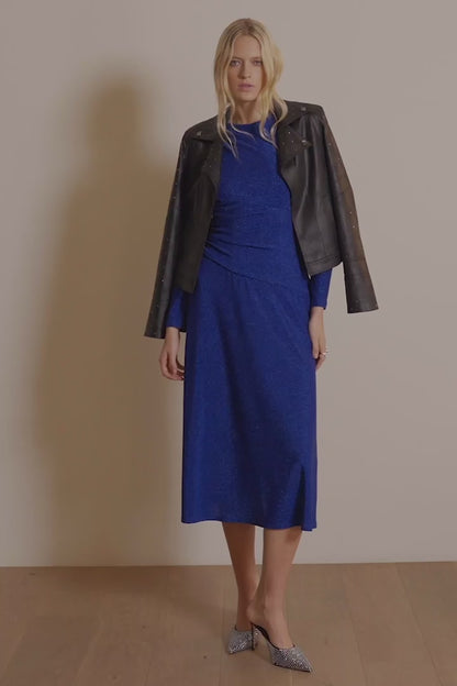 Joseph Ribkoff Rhinestones Faux Suede Jacket