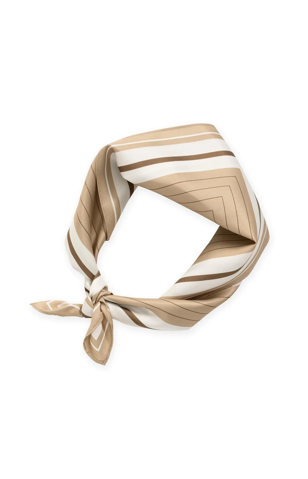 YAYA Printed Scarf - Cornstalk Brown Dessin