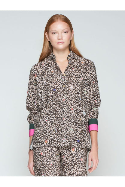 Vilagallo Mariela Shirt Leopard Print