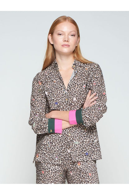 Vilagallo Mariela Shirt Leopard Print