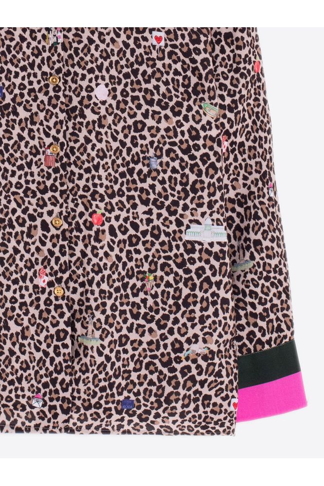Vilagallo Mariela Shirt Leopard Print