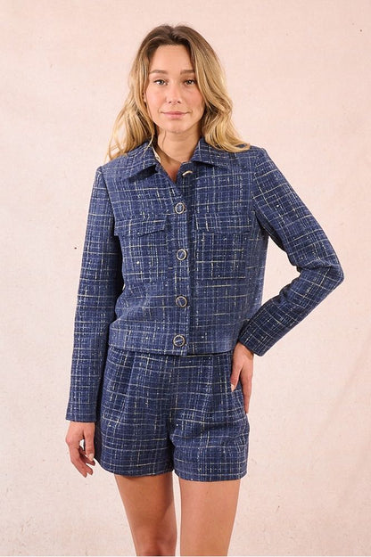 Molly Bracken Short Tweed Jacket