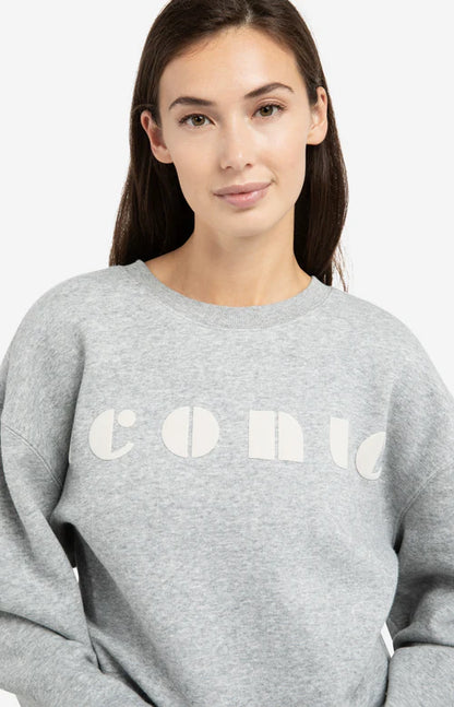 YAYA Iconic Artwork Soft Sweat Iron Grey