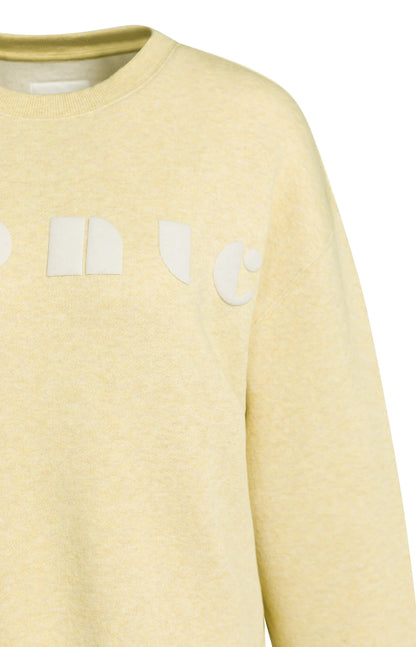 YAYA Iconic Artwork Soft Sweat Reed Yellow Melange